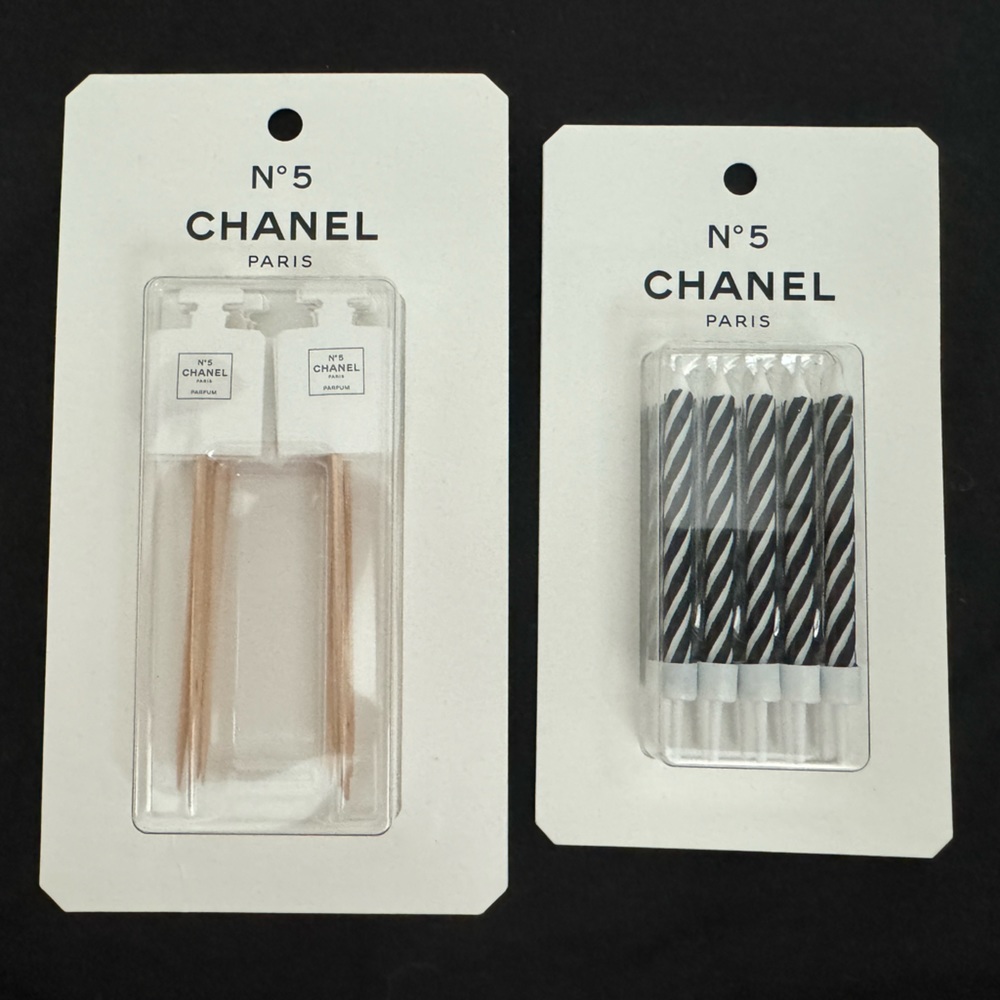 Chanel candles + cake toppers — RARE FINDS